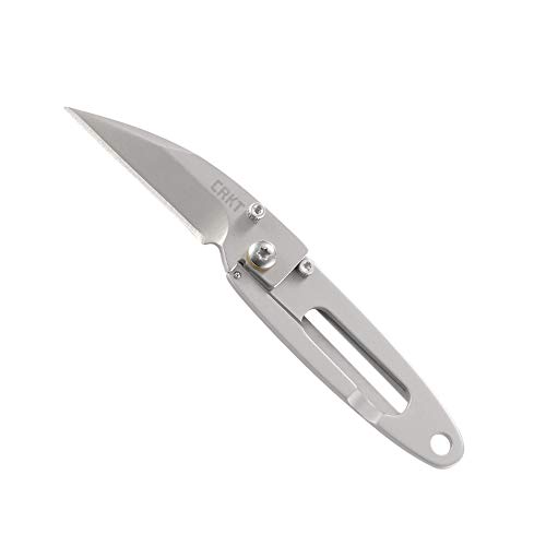 CRKT Delilah's P.E.C.K. EDC Folding Pocket Knife: Compact Everyday Carry, Dual Grind Blade, Frame Lock, Skeletonized Handle, Pocket Money Clip 5520