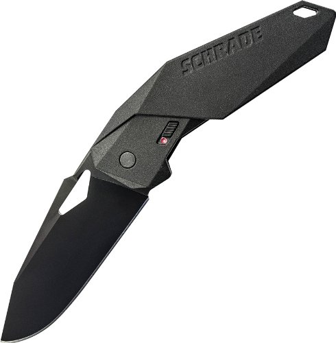Schrade SCHA5B 7.6in Stainless Steel Assisted Opening Folding Knife with 3.3in Clip Point Blade and Aluminum Handle for Outdoor Survival, Tactical and EDC