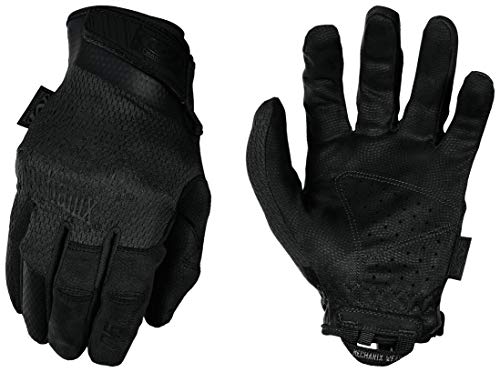 Mechanix Wear: Tactical Specialty 0.5mm High-Dexterity Covert Tactical Work Gloves (Small, All Black)