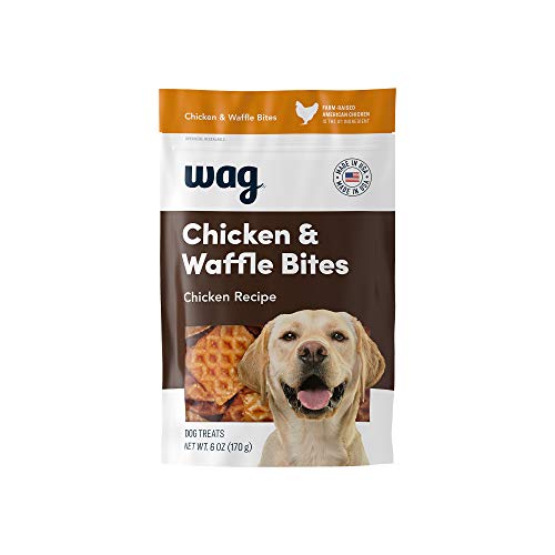 Amazon Brand - wag Treats Chicken and Waffle Bites 6oz