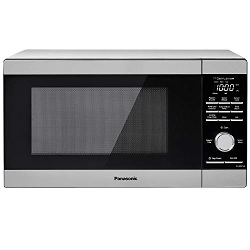 Panasonic NN-SD67LS Countertop Microwave Oven, 1100W with Genius Sensor Cook and Auto Defrost, 1.3 cft, Stainless Steel