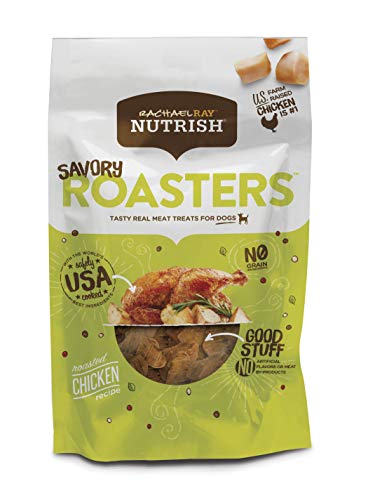 Rachael Ray Nutrish Savory Roasters Real Meat Dog Treats, Roasted Chicken Recipe, 3 Ounces (Pack of 8), Grain Free, 46900320