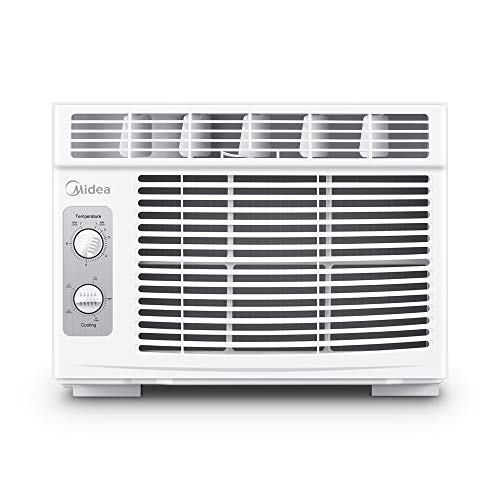 MIDEA MAW05M1BWT Window air conditioner 5000 BTU with Mechanical Controls, 7 temperature, 2 cooling and fan settings, White