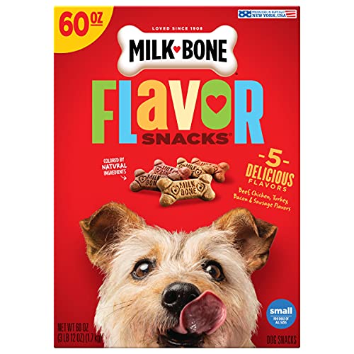Milk-Bone Flavor Snacks Dog Treats for Dogs of All Sizes, Small Treats, 60 Ounces (Pack of 3)